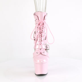 ADORE-1013MST Calf High Gladiator Boots Pink Multi view 5