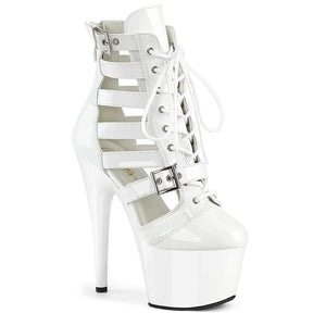 ADORE-1013MST Calf High Gladiator Boots White Multi view 1