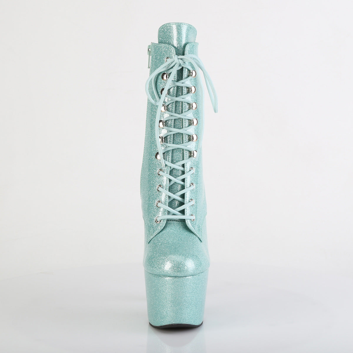 ADORE-1020GP Mint Green Glitter Calf High Boots  Multi view 5