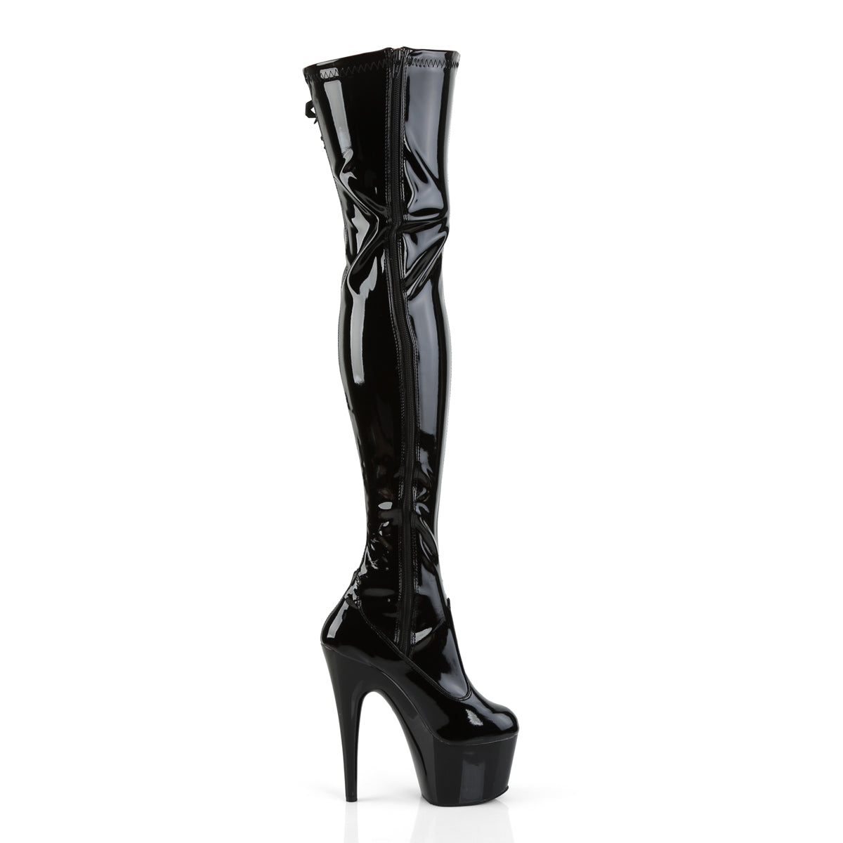 ADORE-3050 Black Thigh High Boots  Multi view 2