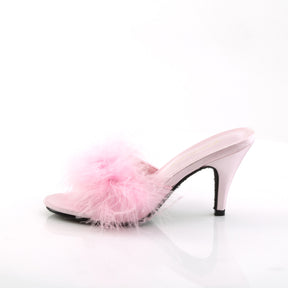 AMOUR-03 Fluffy Mule High Heels Pink Multi view 4
