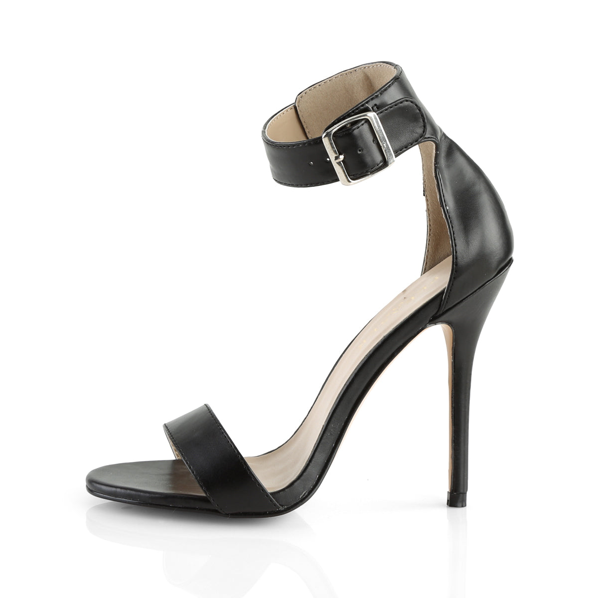 AMUSE-10 Cream Patent Sandal High Heel Black Multi view 4