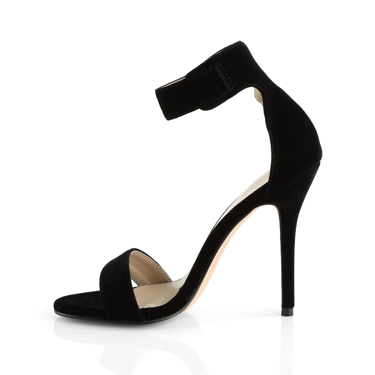 AMUSE-10 Cream Patent Sandal High Heel Black Multi view 4