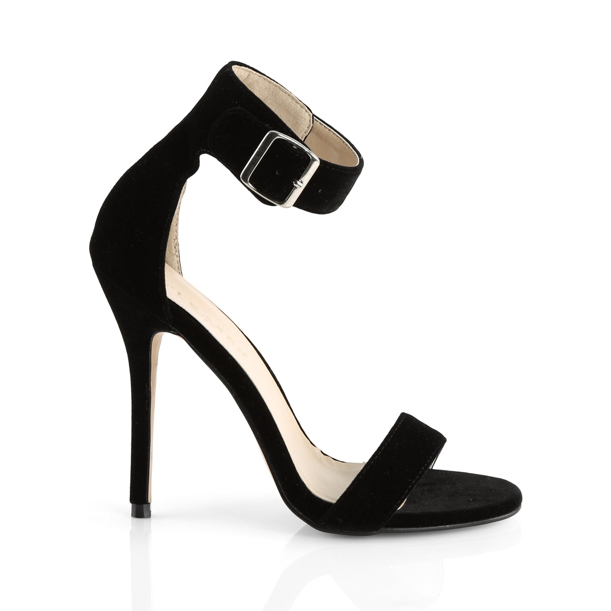 AMUSE-10 Cream Patent Sandal High Heel Black Multi view 2