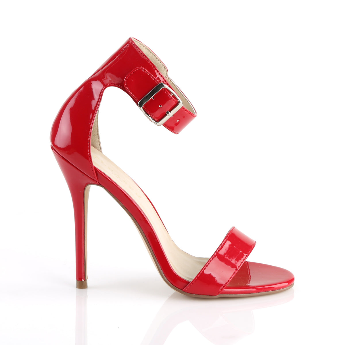 AMUSE-10 Cream Patent Sandal High Heel Red Multi view 2