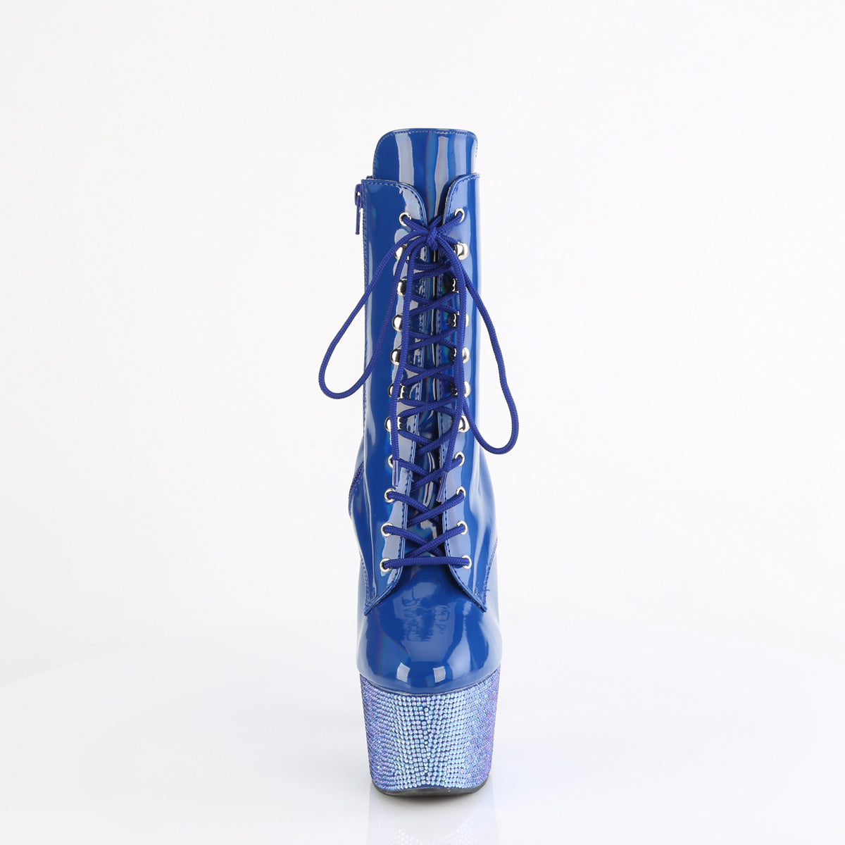 BEJEWELED-1020-7 Calf High Boots Blue Multi view 5