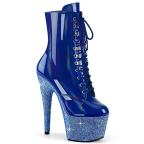 BEJEWELED-1020-7 Calf High Boots Blue Multi view 1