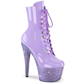 BEJEWELED-1020-7 Calf High Boots Purple Multi view 1