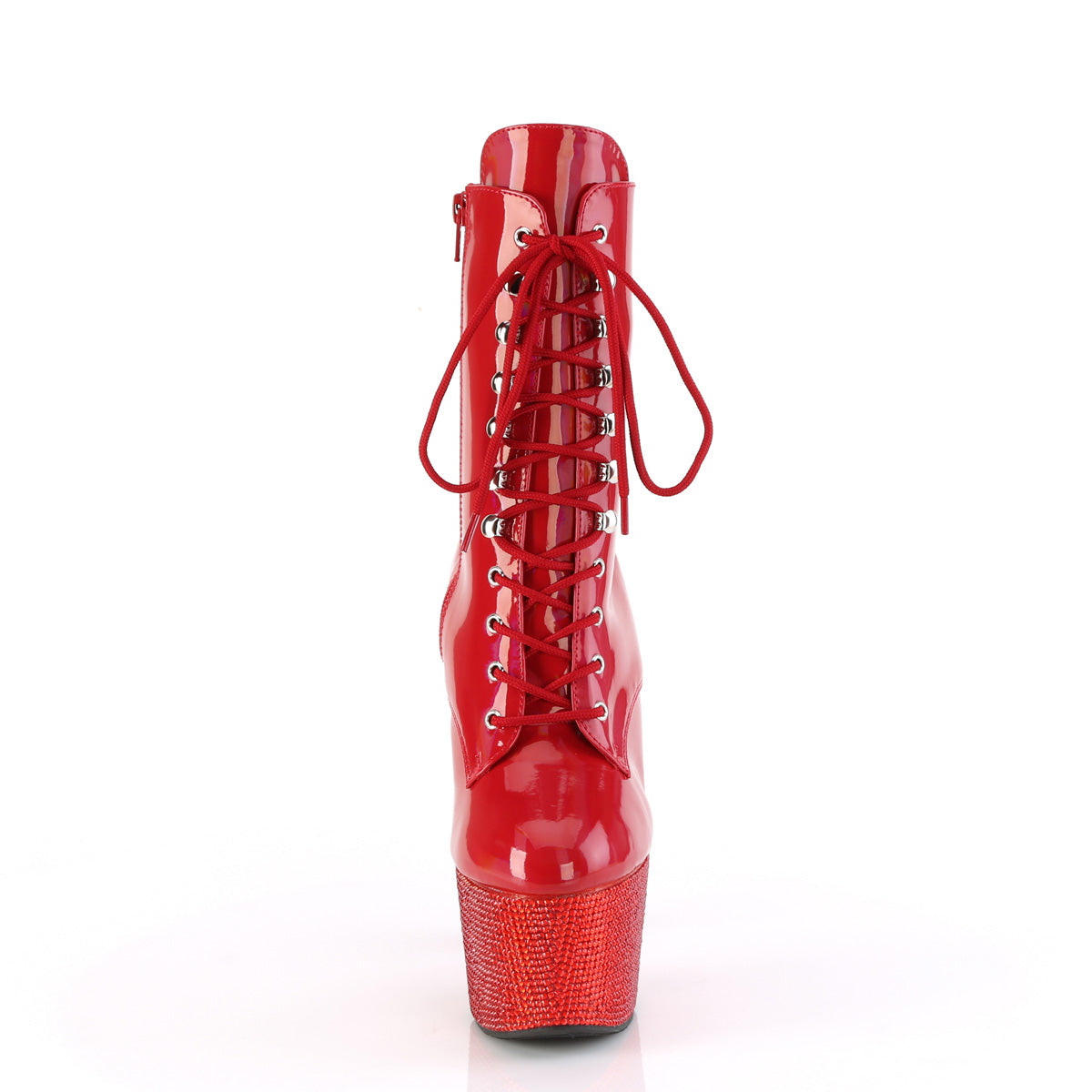 BEJEWELED-1020-7 Calf High Boots Red Multi view 5