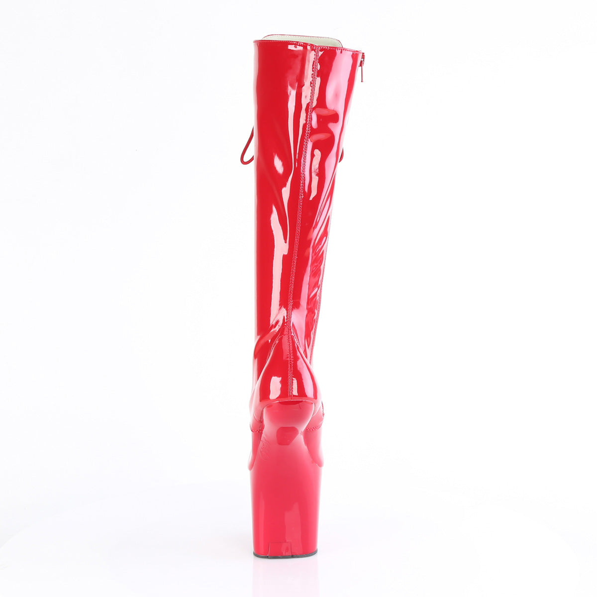 CRAZE-2023 Knee High Heelless Boots Red Multi view 3