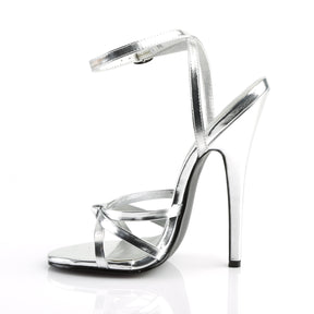 DOMINA-108 Silver 6 Inch Heel Sandals