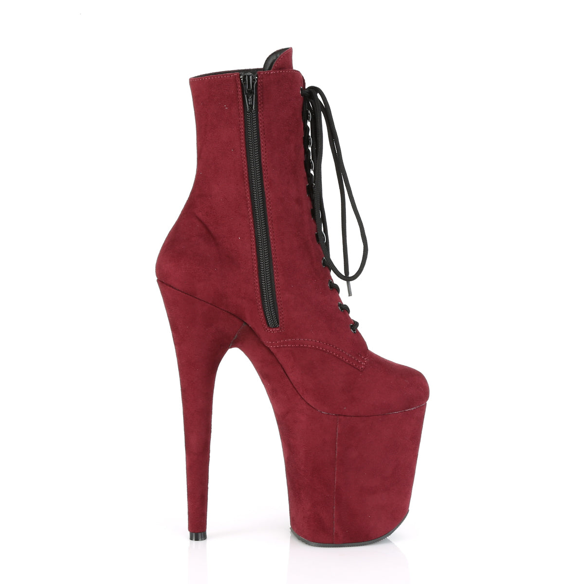 FLAMINGO-1020FS Calf High Boots Burgundy Multi view 2