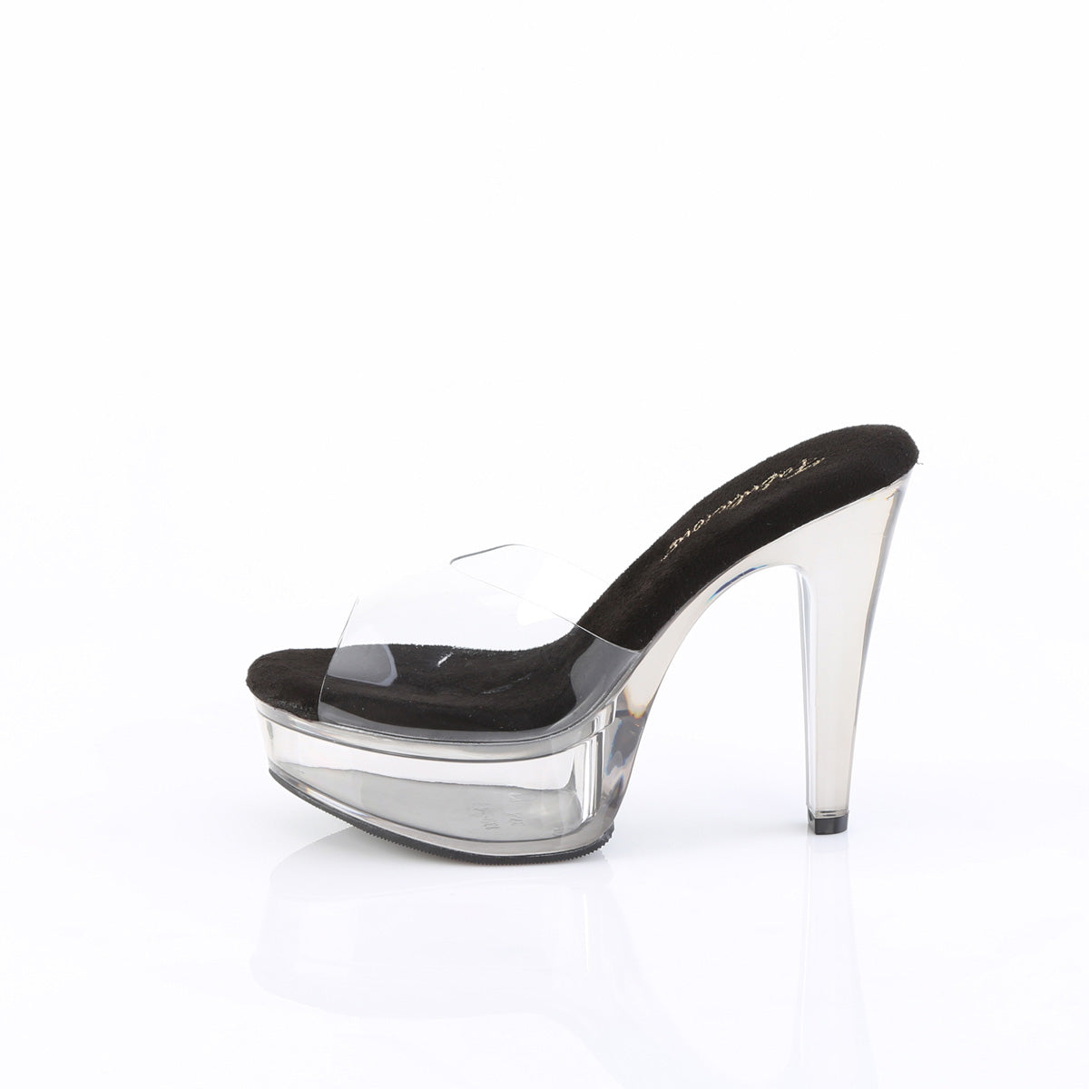 MARTINI-501 Slide High Heel Black & Clear Multi view 4