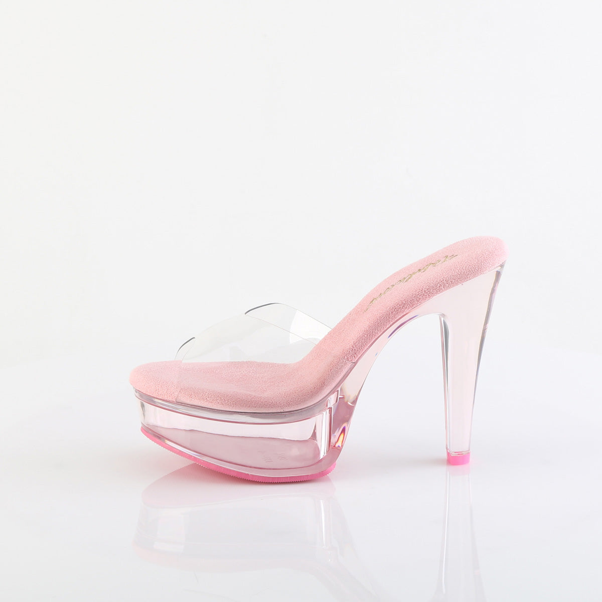 MARTINI-501 Slide High Heel Pink & Clear Multi view 4