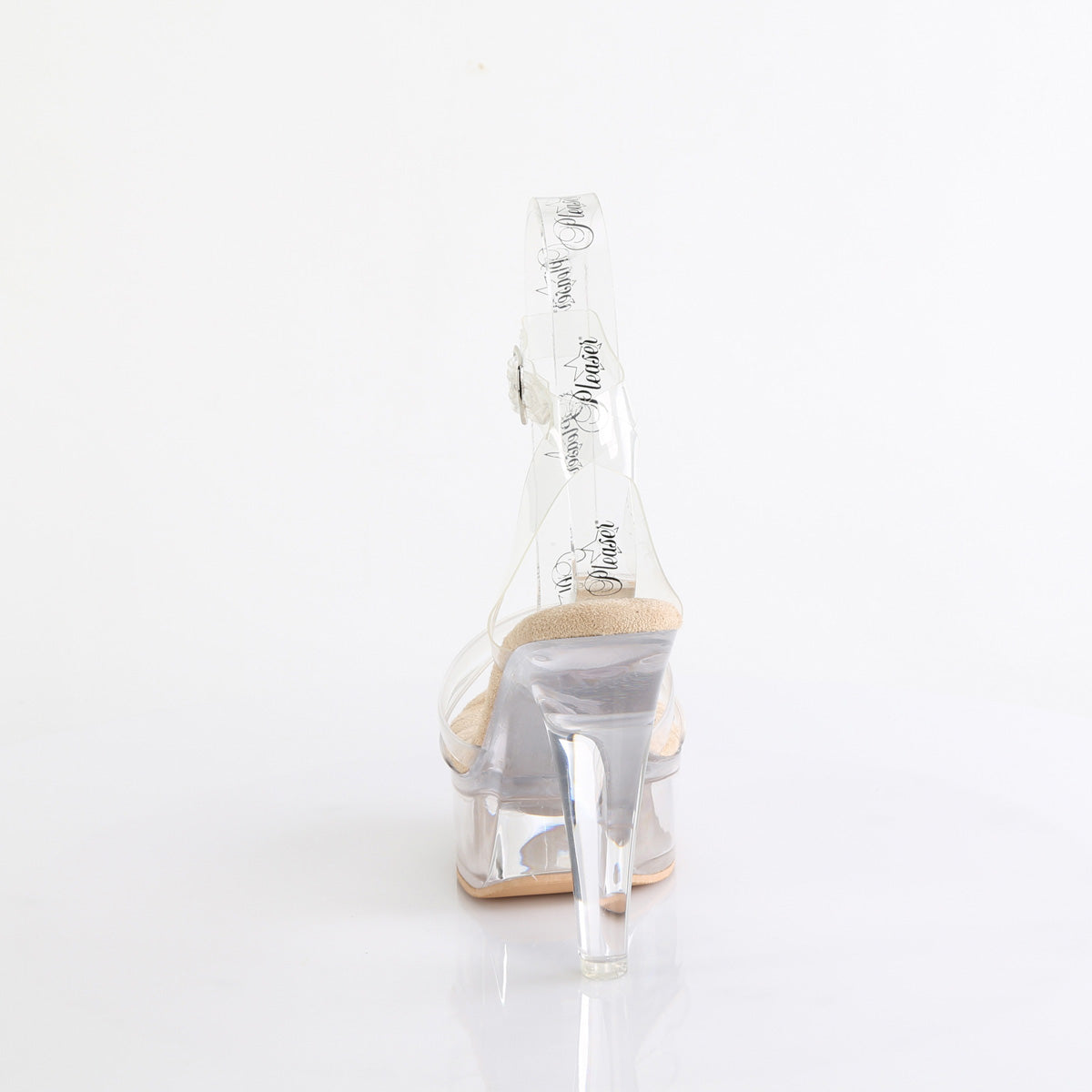 MARTINI-505 Wrap Around Ankle Strap Sandal Clear & White Multi view 3