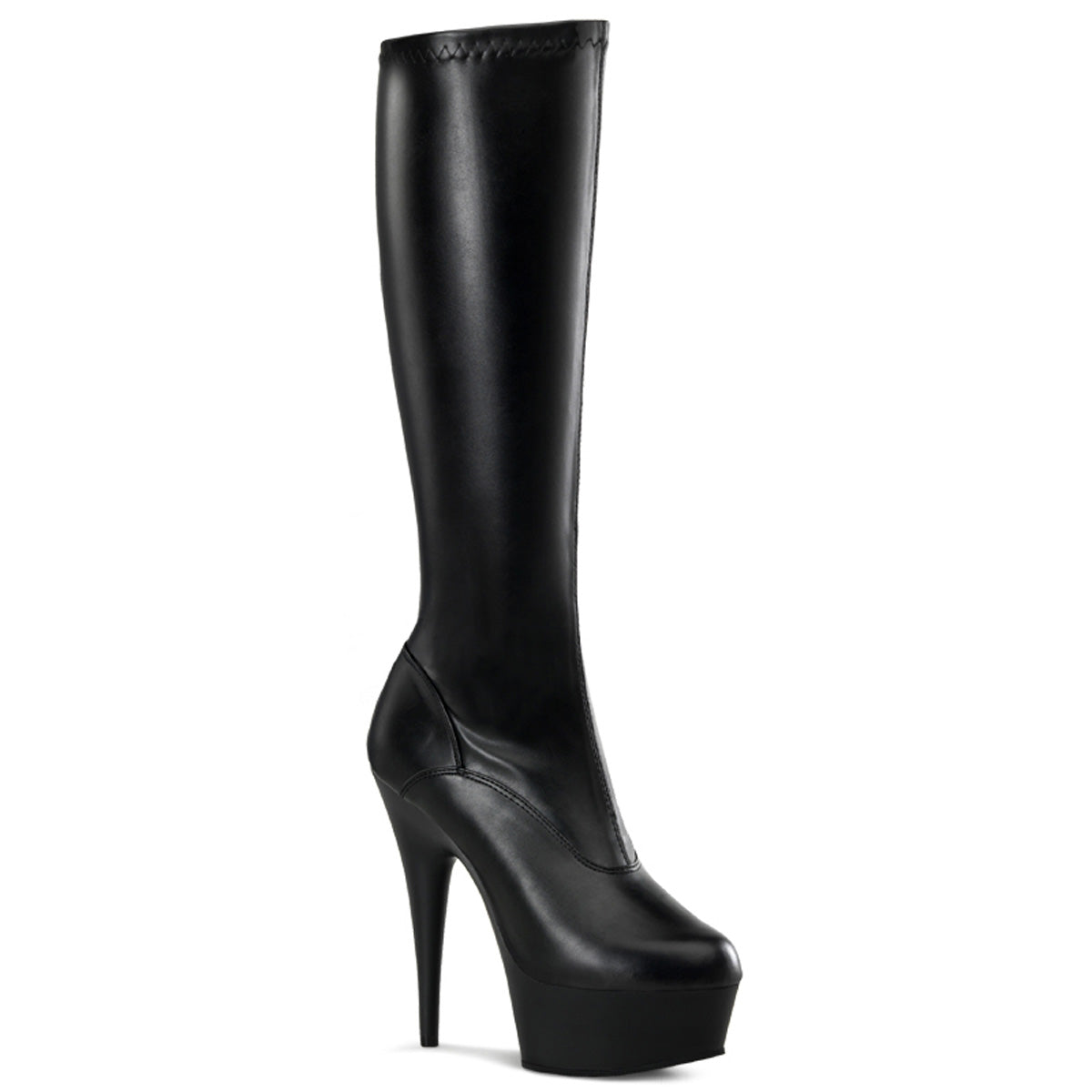 DELIGHT-2000 Black Knee High Boots