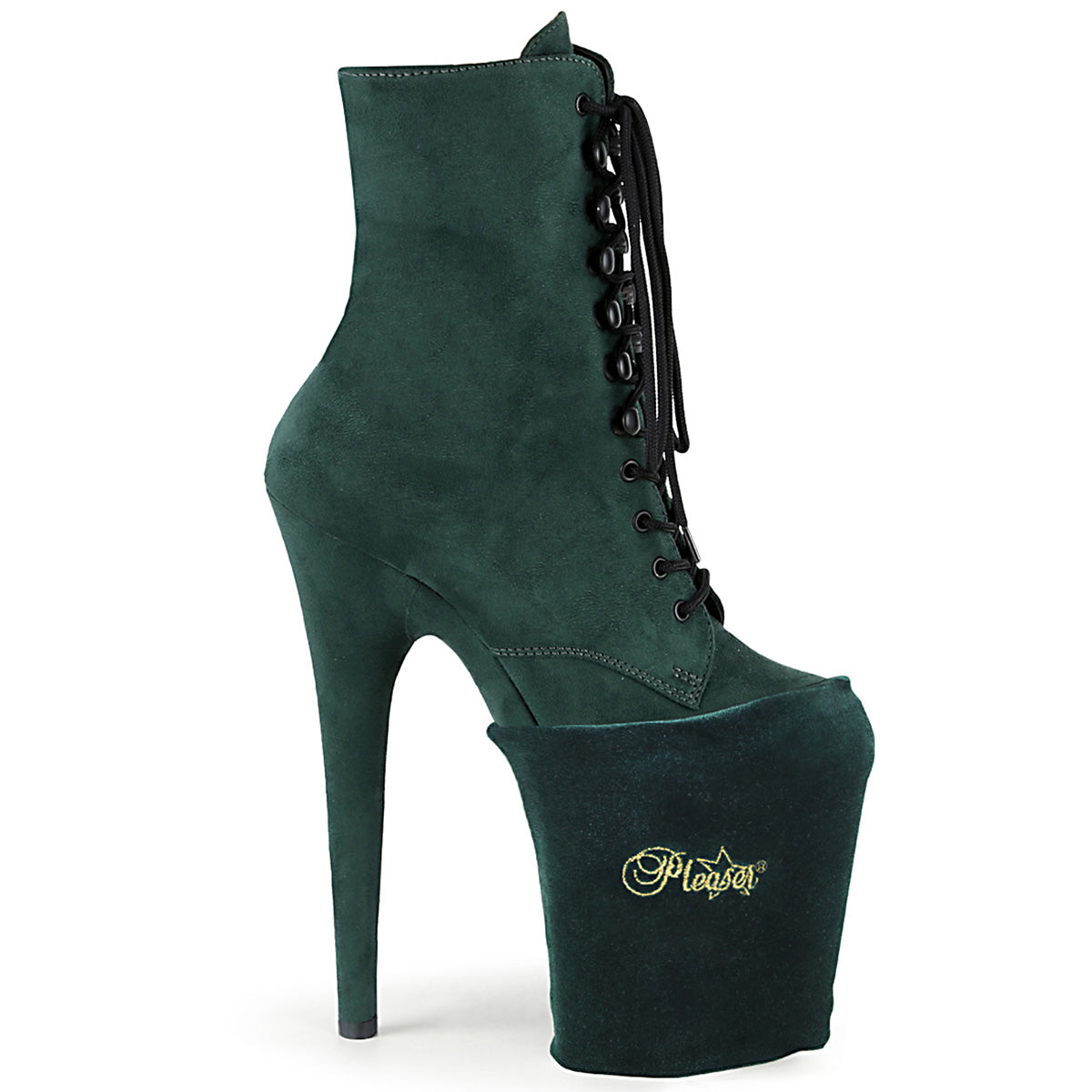 Emerald Green Velvet - Platform Shoe Protectors - Pleaser USA