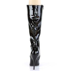 SEDUCE-2020 Lace Up Black Knee High Boots