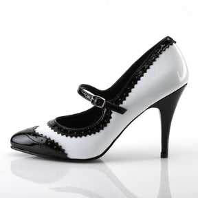 VANITY-442 Black & White Pumps High Heel