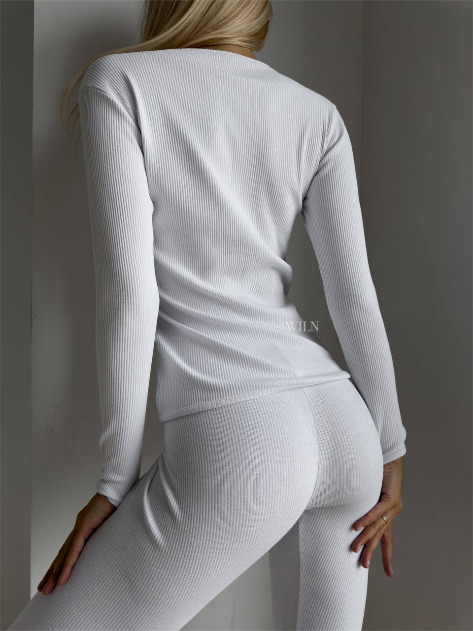 EASE 2 Piece Ribbed Cotton Loungewear