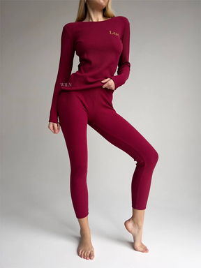 EASE 2 Piece Ribbed Cotton Loungewear