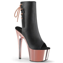 ADORE-1018 Leather Peep Toe Ankle Boots