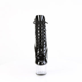 ADORE-1020 Black & Clear Calf High Boots