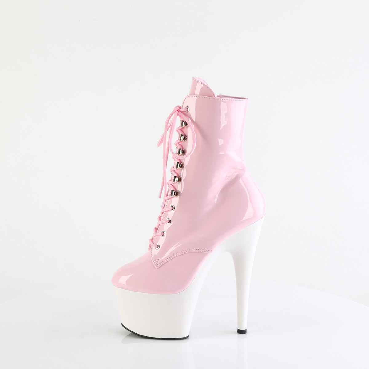 ADORE-1020 Pink & White Calf High Boots  Multi view 4