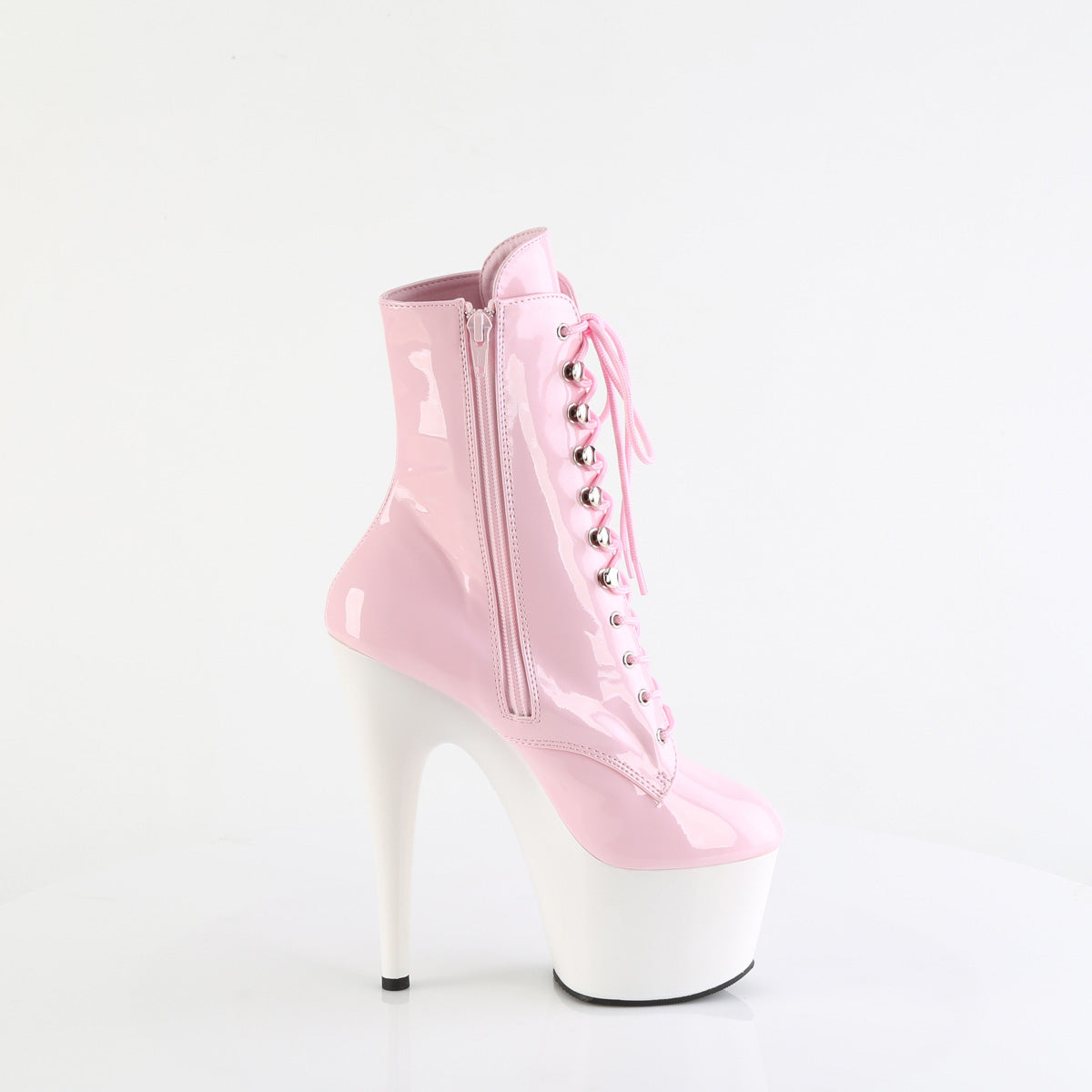 ADORE-1020 Pink & White Calf High Boots  Multi view 2