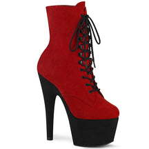 ADORE-1020FSTT Black & Red Calf High Boots