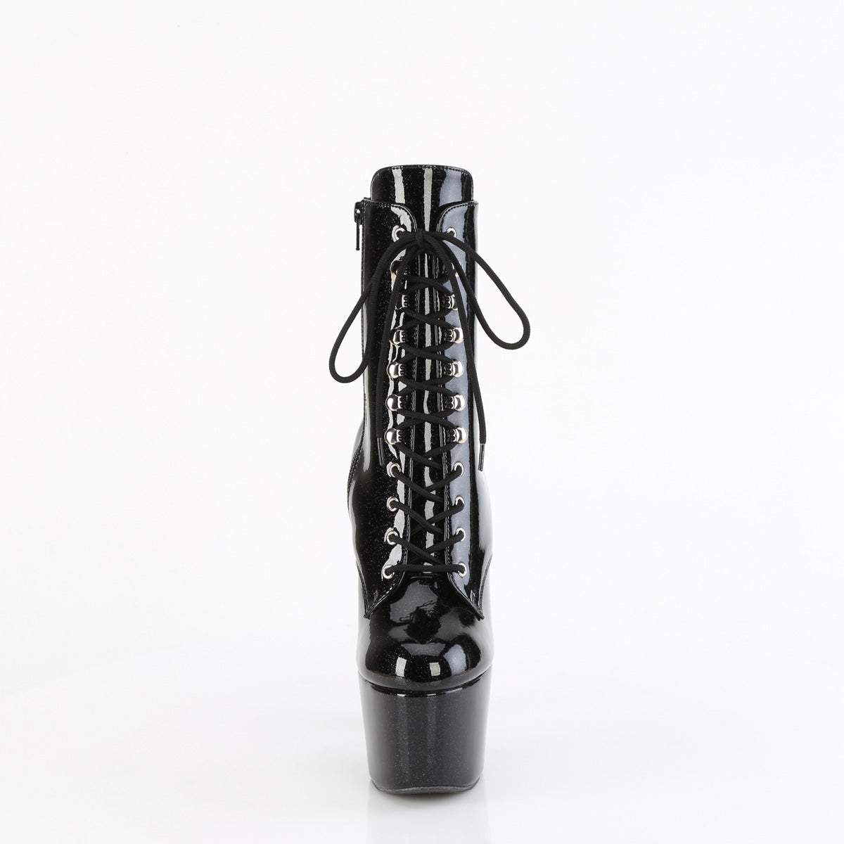 ADORE-1020GP Black Glitter Calf High Boots