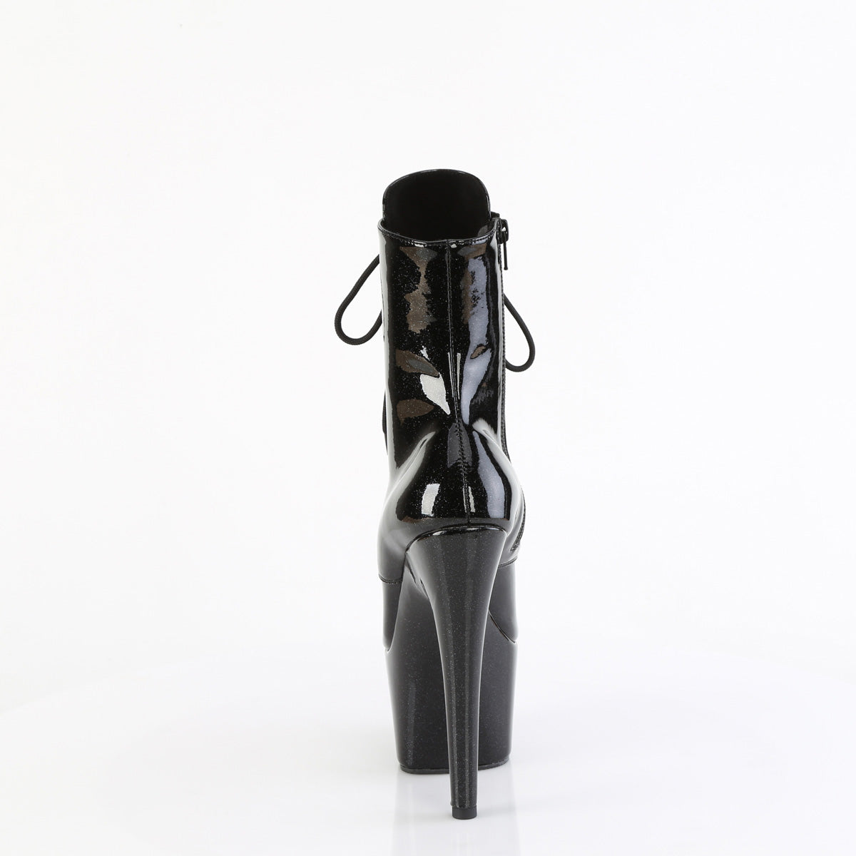 ADORE-1020GP Black Glitter Calf High Boots