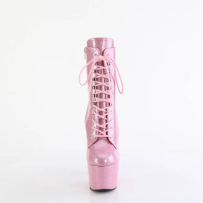 ADORE-1020GP Baby Pink Glitter Calf High Boots