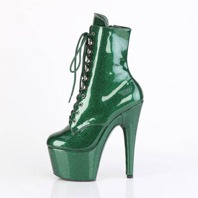 ADORE-1020GP Emerald Green Glitter Calf High Boots