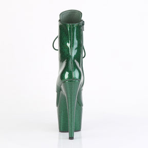 ADORE-1020GP Emerald Green Glitter Calf High Boots