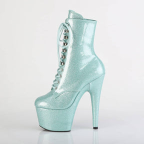 ADORE-1020GP Mint Green Glitter Calf High Boots