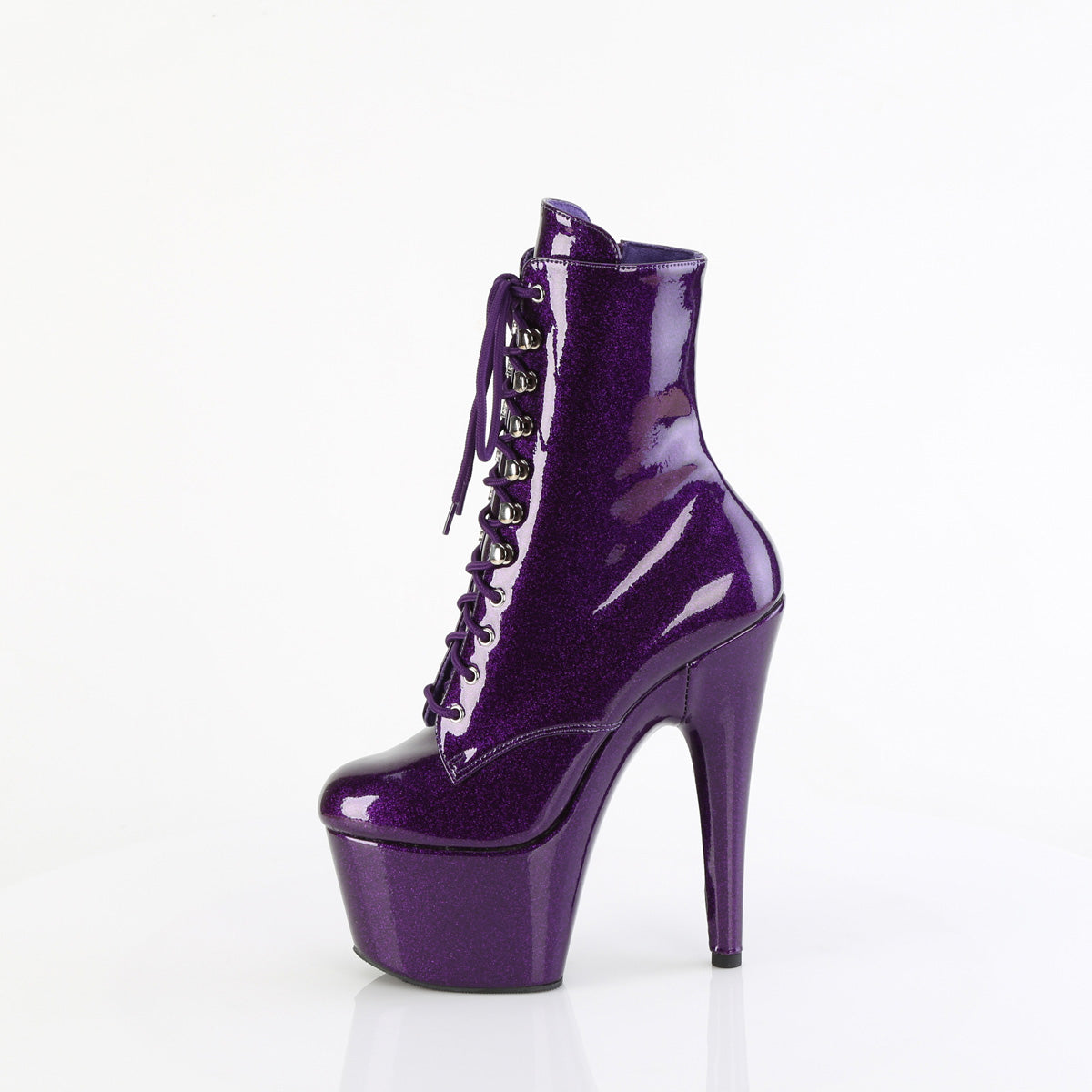ADORE-1020GP Purple Glitter Calf High Boots  Multi view 4