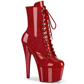 ADORE-1020GP Ruby Red Glitter Calf High Boots