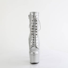 ADORE-1020GP Silver Glitter Calf High Boots