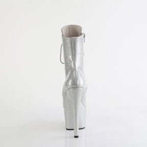 ADORE-1020GP Silver Glitter Calf High Boots