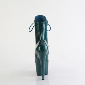 ADORE-1020GP Teal Glitter Calf High Boots