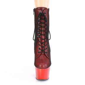 ADORE-1020HFN Rose Gold & Multi Colour Calf High Boots Red Multi view 5