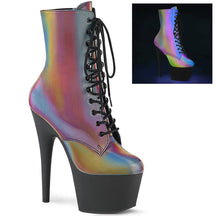 ADORE-1020REFL Black & Multi Colour Calf High Boots