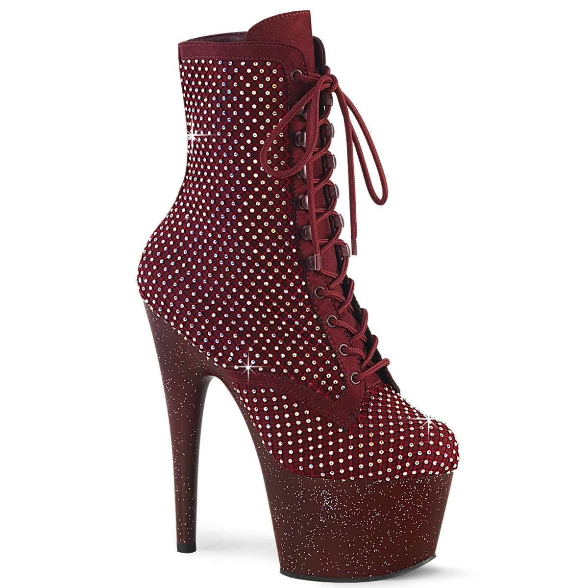 ADORE-1020RM Lace-Up Mesh Ankle Boot