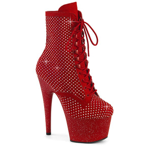 ADORE-1020RM Lace-Up Mesh Ankle Boot Red Multi view 1