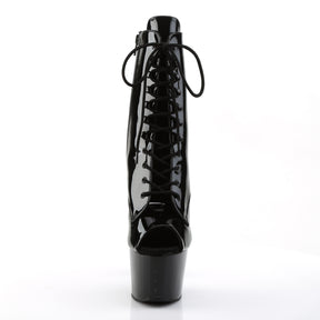 ADORE-1021 Black Patent Calf High Peep Toe Boots