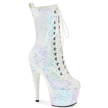 ADORE-1040IG Lace-Up Holo Glitter Ankle Boot
