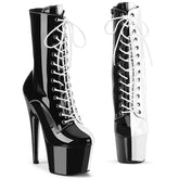 ADORE-1040TT Black & Red Calf High Boots