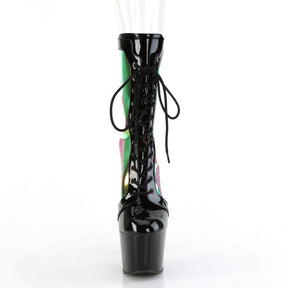 ADORE-1047 Lace-Up Front Ankle Boot Black Multi view 5
