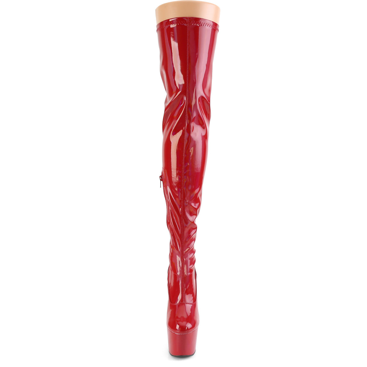 ADORE-3000HWR Thigh High Boots Red Multi view 5